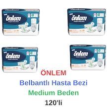 Önlem - Belbantlı Yaşlı Yetişkin Hasta Bezi Medium Beden 120'li M