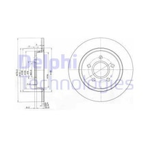 DELPHI BG3897C FREN DİSKİ ARKA (5D 280MM) FOCUS C MAX 03-