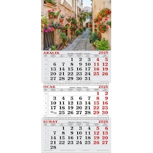 2026 Yılı Gemici Takvimi-çiçekli Yol Spello/italya
