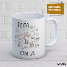 Kişiye Özel Meslek Temalı Kupa İsimli & Fotoğraflı Premium Hediye Bardak Kimya Mühendisi Beyaz