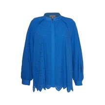 Aker 24ss02152112 Büyük Beden Bluz 24ss02152112 050 Saks Saks