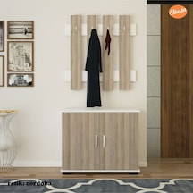 İki Kapaklı Ayakkabılık 4 Askılıklı Portmanto Vestiyer Cordoba