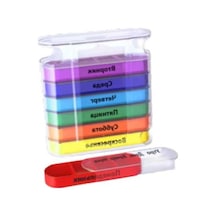 Pazly Yağlar Suntek Renkli Renkli İlaç Haplar Haftalık Düzenleyici Dağıtıcısı Uq Renkli