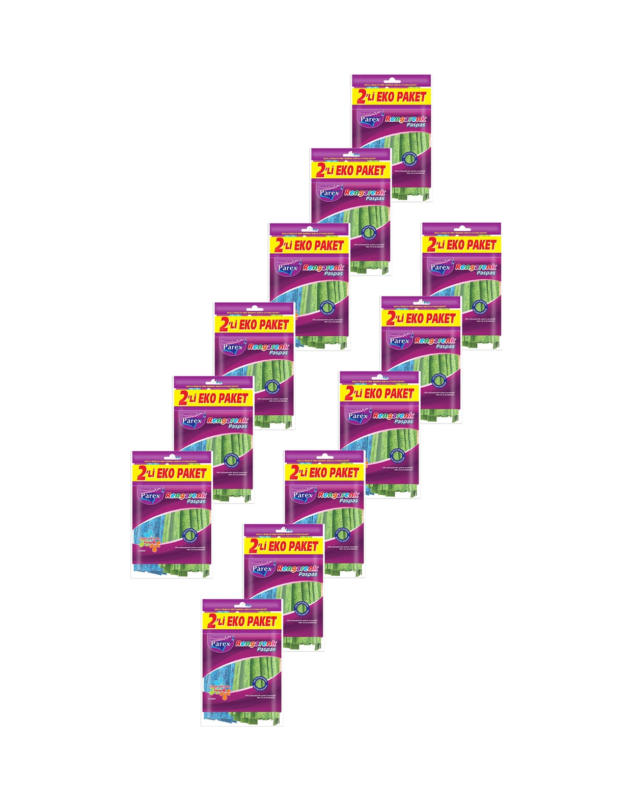 Rengarenk Paspas 2'li Paket Onikili Set