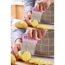 Patates Kesici Ve Cips Bıçağı Şekillendirici Patates Dilimleyici Çok Renkli Patates Kesici Ve Cips Bıçağı Şekillendirici Patates Dilimleyici Çok Renkli