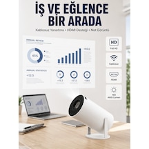Hdmı Ve Usb Girişli Uzun Ömürlü Ampullü Projeksiyon - Lisinya