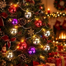 2 Metre 10 Led Pilli 2 Kademeli Parlak Top Led Yılbaşı Ağacı Süsü Tarbtgsdzlı55zczbhu Diğer
