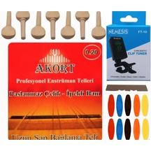 Akort 0.20 Çelik Uzun Sap Bağlama Teli 5'Li Ekonomik Set