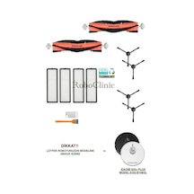 Xiaomi Robot Vacuum S20+ / S20 Plus Robot Süpürge Uyumlu Fırça,hepa Filtre Set-12 Parça