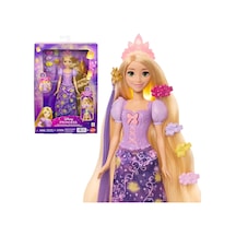 Mattel Işıklı Saçlarıyla &apos Nin Karmakarışık Filminden İlham Alan Mattel Prensesi Rapunzel Bebek, 4 Parlayan Ayrıntı, Pascal Figürü Ve 7 Saç Şekillendirme Aksesuarı, Jhl46 000 Açık Krem