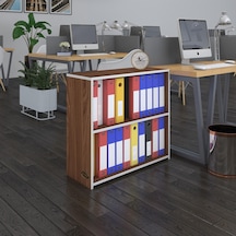 Kenzlife Klasörlük Raflı Burutay Cvz 70 80 30 Kitaplık Ofis Arkalıksız Çok Renkli