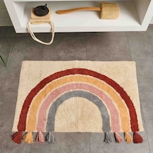 Soft Tufting Banyo Paspası - Renkli - 60x90 Cm Çok Renkli