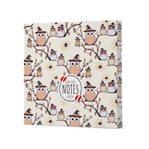 Baykuş 7 - Çizgisiz Yan Boyamalı Defter