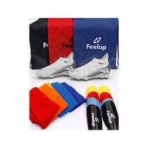 Football Unisex Krampon 3'lü Set+çanta+çorap+tekmelik Beyaz