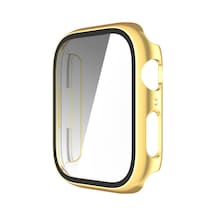 Apple Watch Series 9 45mm İçin Kılıf Matte Premium Slim Watchband Gold Watch Series 9 45mm İle Uyumlu Kılıf - Gold Çok Renkli