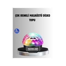 Bluetooth Kontrollü Masaüstü Disko Topu Işığı - Renkli Led Işık Gösterisi Ve Uzaktan Kumanda