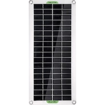 Wezone 30w Esnek Çok Kristal Güneş Paneli Seti - Güneş Paneli + Stabilizatör Kontrol Kutusu + Süspansiyon Aygıtları + Araç Şarj Cihazı