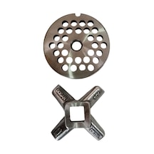 12 Lik Kıyma Makinesi Aynası Ve Bıçak Seti Çelik 4.5 MM