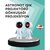360 Ayarlanabilir Başlıklı Astronot Gece Lambası Beyaz 97224127