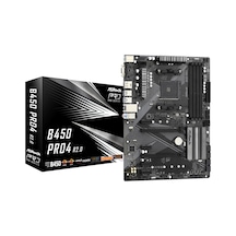 ASRock B450 Pro4 R2.0 AMD 3200+ MHz (OC) DDR4 Soket AM4 ATX Anakart