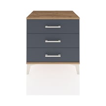 Hyperion Komodin 3 Çekmeceli 60x44x64 Çam-antrasit Çam
