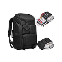 Ayakkabı Bölmeli Su Geçirmez Spor & Seyahat Sırt Çantası 30l 17 Laptop Bölmeli Siyah