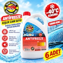 6'lı -40 Organik Kırmızı Antifriz 3 Litre