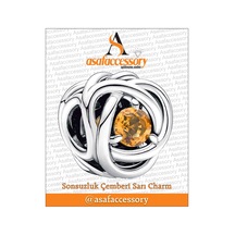 Sonsuzluk Çemberi Charm /asafaccessory Sarı