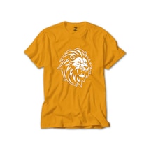 Black And White Lion Sarı Tişört