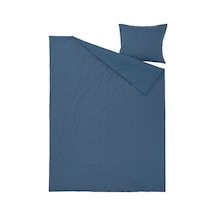 Ikea Doftakleja Tek Kişilik Nevresim Takımı 150 X 200 Cm Lacivert - Kahverengi
