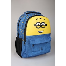 X Dekomus , Lisanslı Minions Banana Mood Collection Büyük Boy Okul Çantası Altın