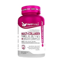 Multi Complex 90 Kapsül +organ Complex Types I, Iı, Iıı, V, And X & 100% Grass-fed Beef Peptide Blend.
