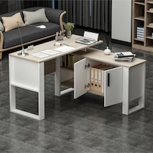 Ares Çalışma Masası Ofis Masası Bilgisayar Masası Beyaz - Alize Beyaz