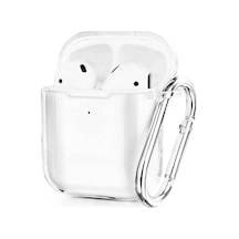 Newface Apple Uyumlu AirPods 2 2.nesil Hang Kılıf - Şeffaf Kapaklı Kılıf