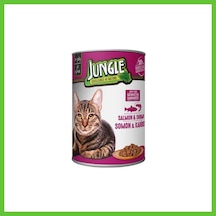 Jungle Kedi Konserve Somonlu & Karidesli 400gr 1 Adet Dmc