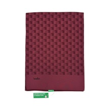Benetton Elegante Şal - Tre - Koyu Bordo