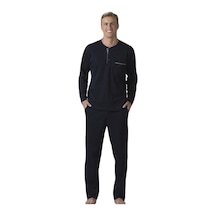 Pierre Cardin Erkek Pijama Takımı 5454 Lacivert
