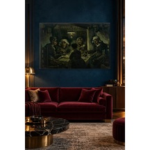 Fida Van Gogh Patates Yiyenler Canvas Tablo Çok Renkli