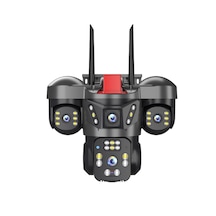 Joysee W4 12mp 2x3.6mm 2x2.8mm Dört Kamera 4x Zoom Wifi Ptz Dome Kamera