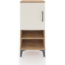 Arges Komodin 3 Raflı Tek Kapaklı 44x30x96 Çam-aytaşı Atlas Çam