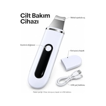 Pratik Metal Spatula Uçlu Usb Şarjlı Cilt Bakım Cihazı