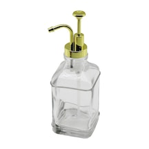 Dmr-4948-4968 Sıvı Sabunluk 500ml Kare Pompa Şeffaf Cam Şişe Musluk Ayrık Model Başlı Diğer