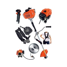 4,5 Hp 2 Zamanlı Dark Orange Yan Tipi Benzin Motorlu Çim Biçme Makinesi