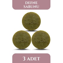 Sabunal Defne Sabunu 3 Adet - Doğal Saç ve Cilt Bakım Sabunu