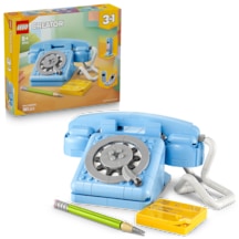LEGO® Creator 3'ü 1 Arada Retro Telefon 31174 - 8 Yaş ve Üzeri 1980'ler veya 2000'ler Modeli Yaratıcı Oyuncak Yapım Seti (383 Parça)