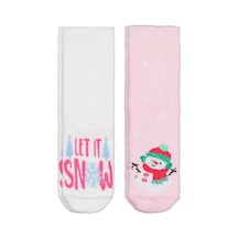 Civil Girls Let Snow Havlu 2'li 2-12 Yaş Kız Soket Çorap - Standart
