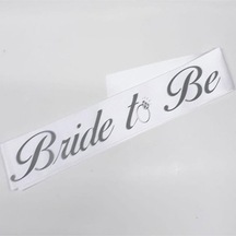 Kuşak Bride To Be Beyaz-gümüş