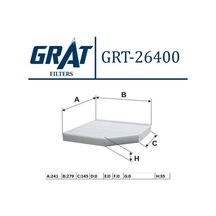 Grat 26400 Kabin Filtresi A4 1.8tfsı 2.0 Tfsı 3.0tfsı 07 A5 2.0 Tfsı I 07 Q5 2.0 Tfsı 2.0 Tdı 09 8k0819439