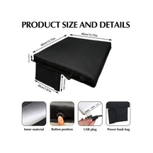 Willowhaven 1 Adet Cozycare Usb Isıtmalı Koltuk Pedi 3 Modlu Ayarlanabilir Taşınabilir Isıtma Matı Siyah Siyah