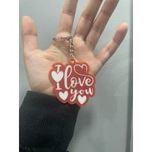 I Love You Seni Seviyorum Sevimli Figür Karakter Anahtarlık Çok Renkli